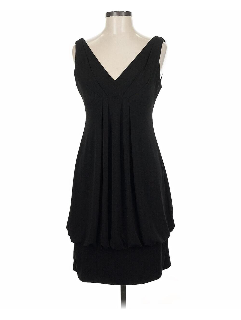 Eliza J Black V-Neck Sleeveless Cocktail Dress Size 12
